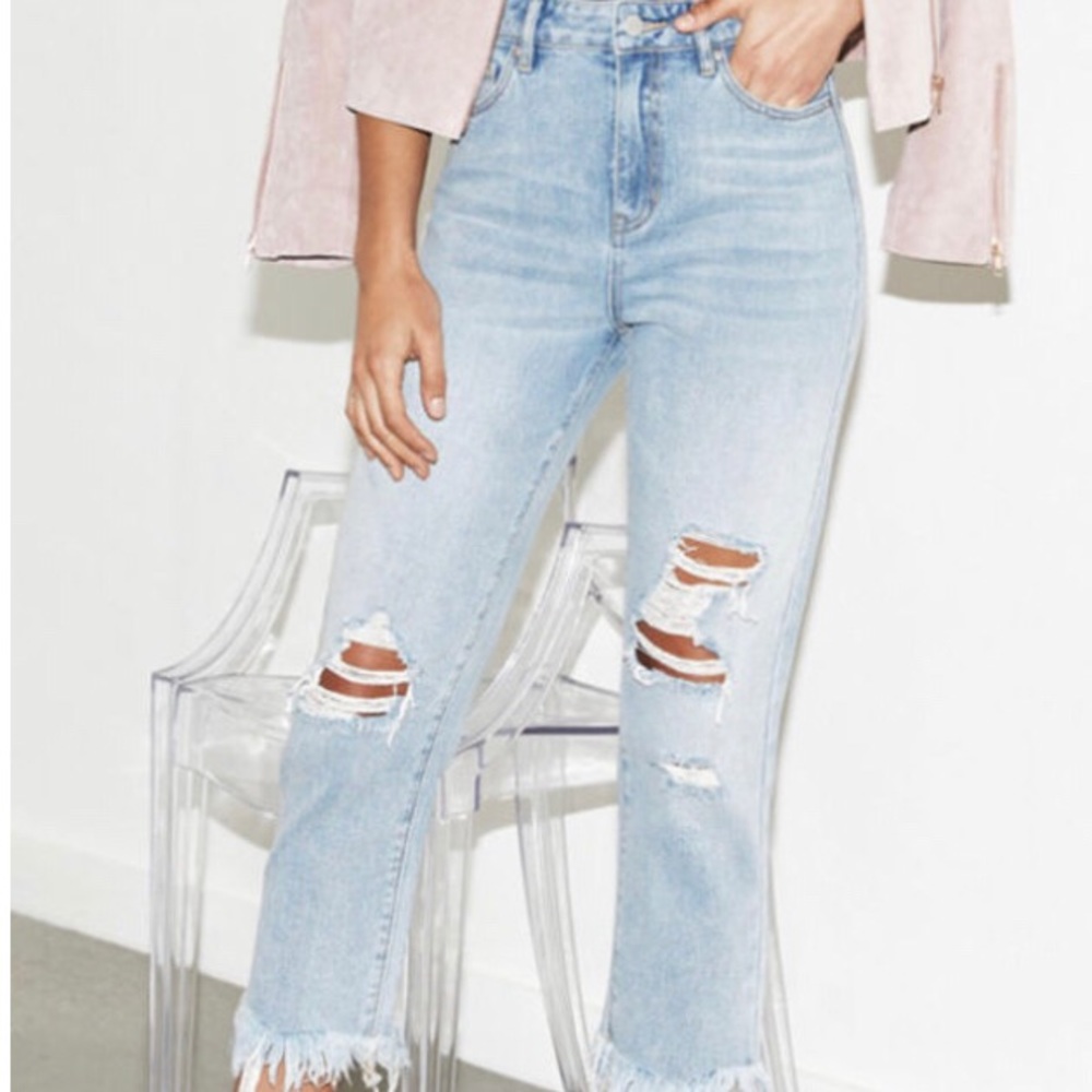 Like New Kendall & Kylie High Waisted Ripped Jeans